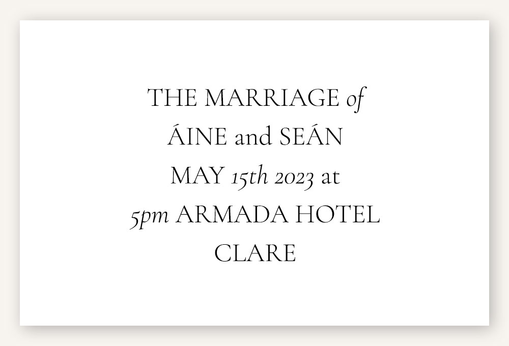 Evite You Printed & Online Wedding Invitations, Stationery & Websites, Dublin, Ireland