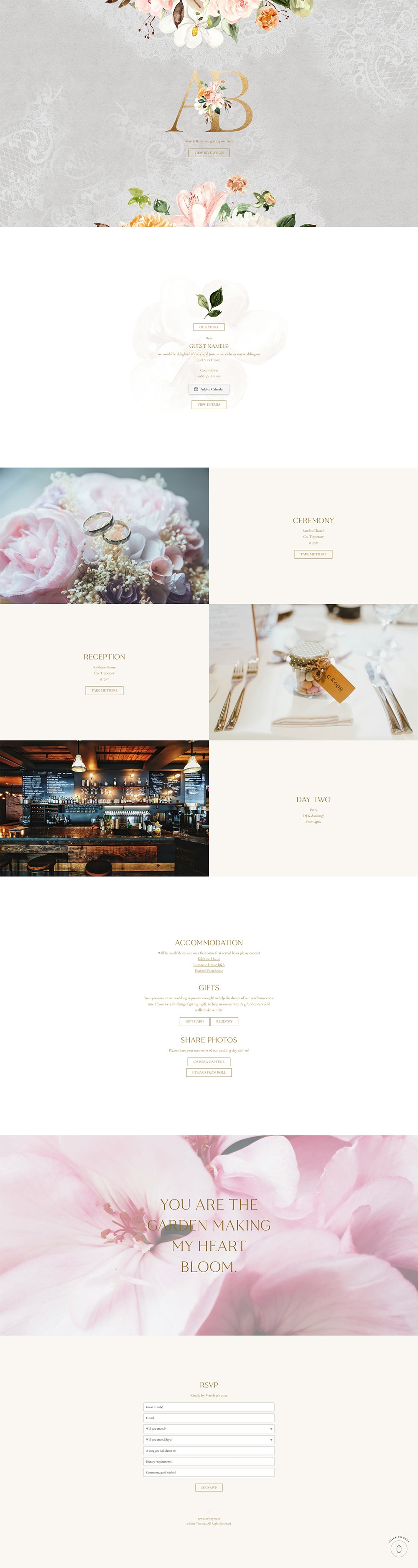 Evite You Online Personalised Paperless Digital Whatsapp Wedding Invitations & Websites, Dublin, Ireland