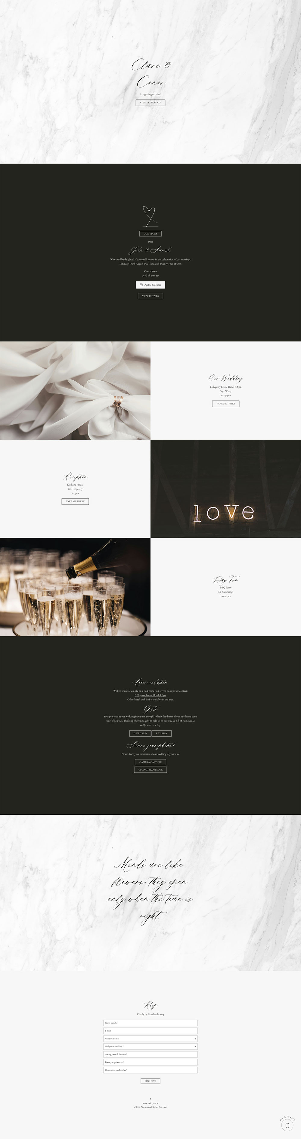 Evite You Online Personalised Paperless Digital Whatsapp Wedding Invitations & Websites, Dublin, Ireland