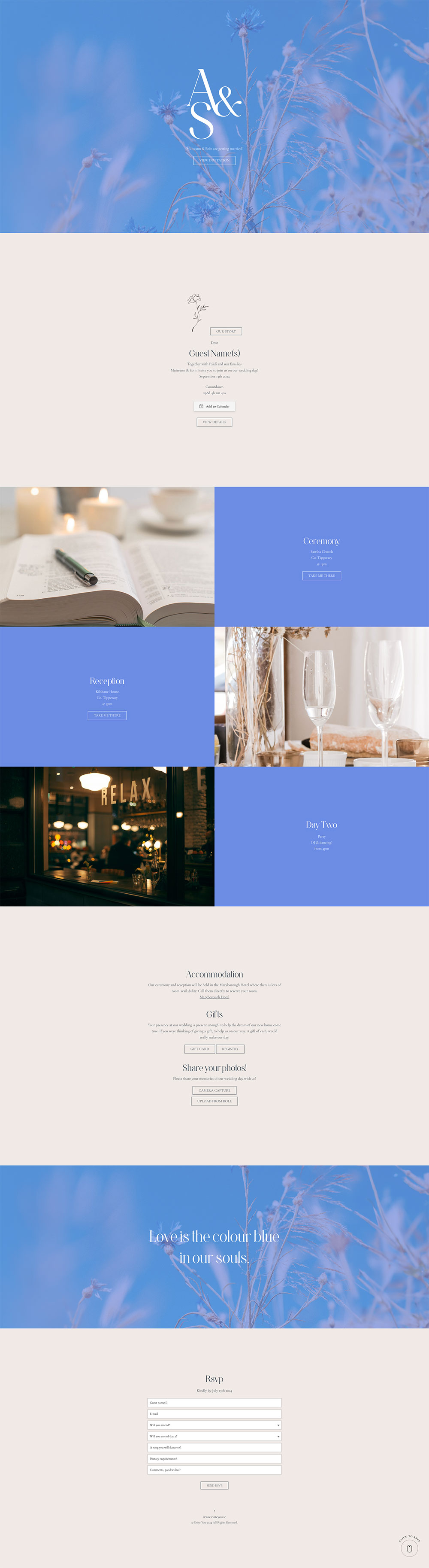 Evite You Online Personalised Paperless Digital Whatsapp Wedding Invitations & Websites, Dublin, Ireland