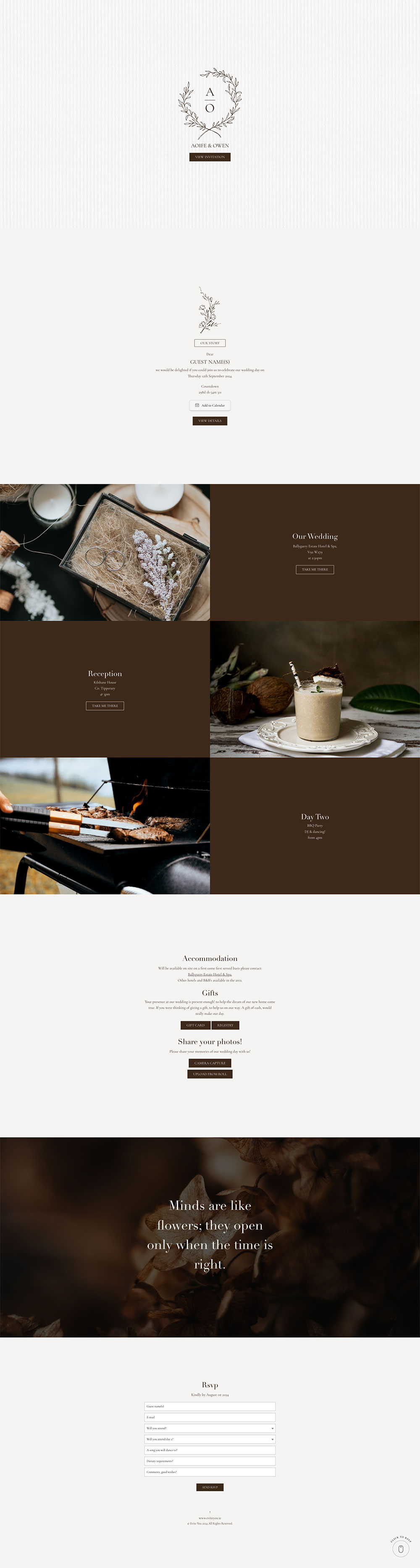 Evite You Online Personalised Paperless Digital Whatsapp Wedding Invitations & Websites, Dublin, Ireland