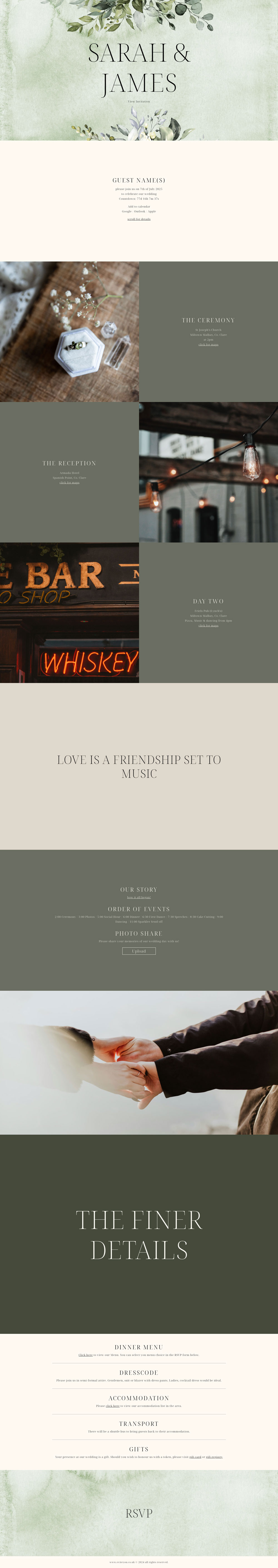 Evite You Online Personalised Paperless Digital Whatsapp Wedding Invitations & Websites, Dublin, Ireland