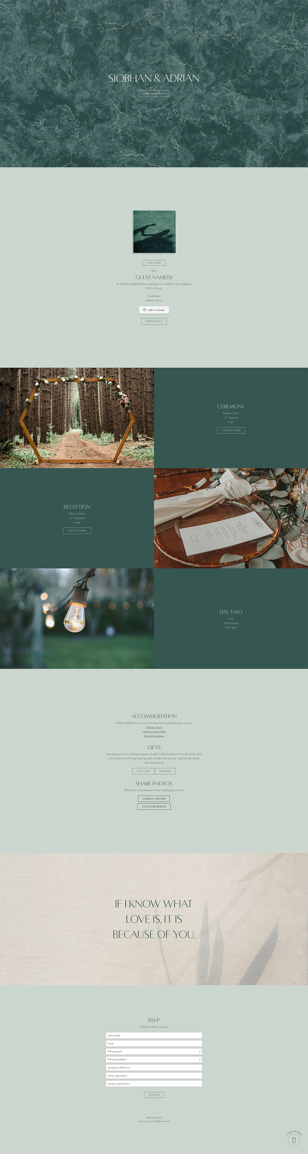 Evite You Online Personalised Paperless Digital Whatsapp Wedding Invitations & Websites, Dublin, Ireland