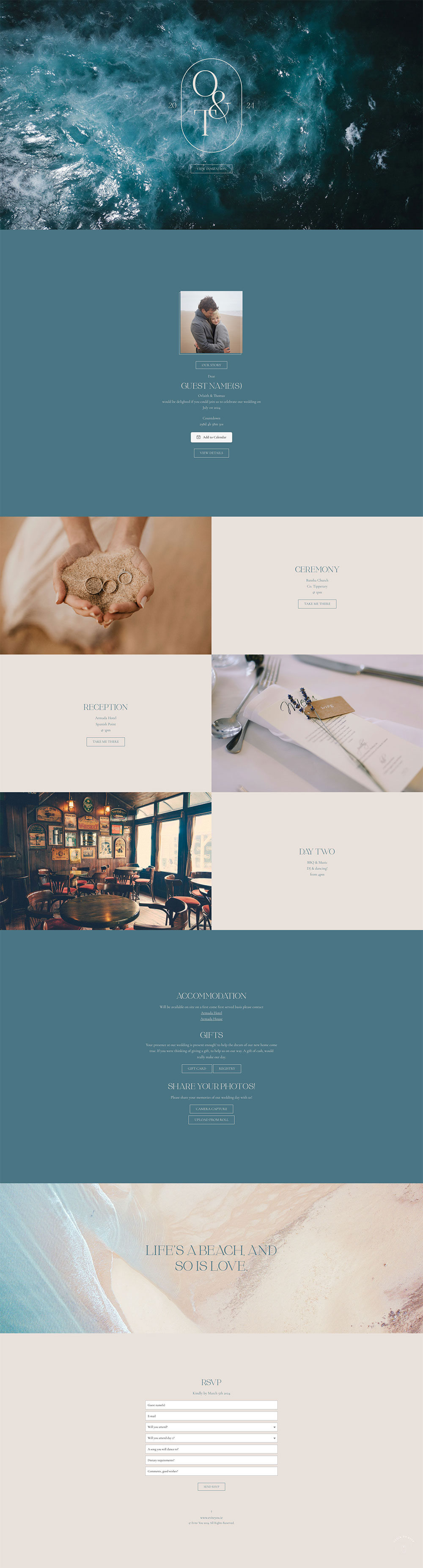 Evite You Online Personalised Paperless Digital Whatsapp Wedding Invitations & Websites, Dublin, Ireland