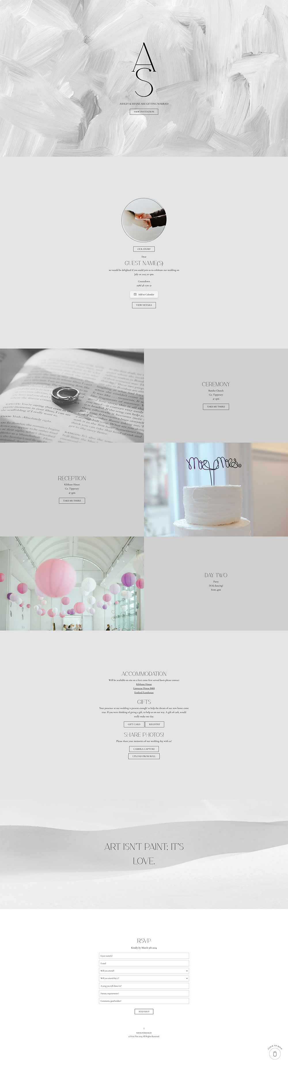 Evite You Online Personalised Paperless Digital Whatsapp Wedding Invitations & Websites, Dublin, Ireland