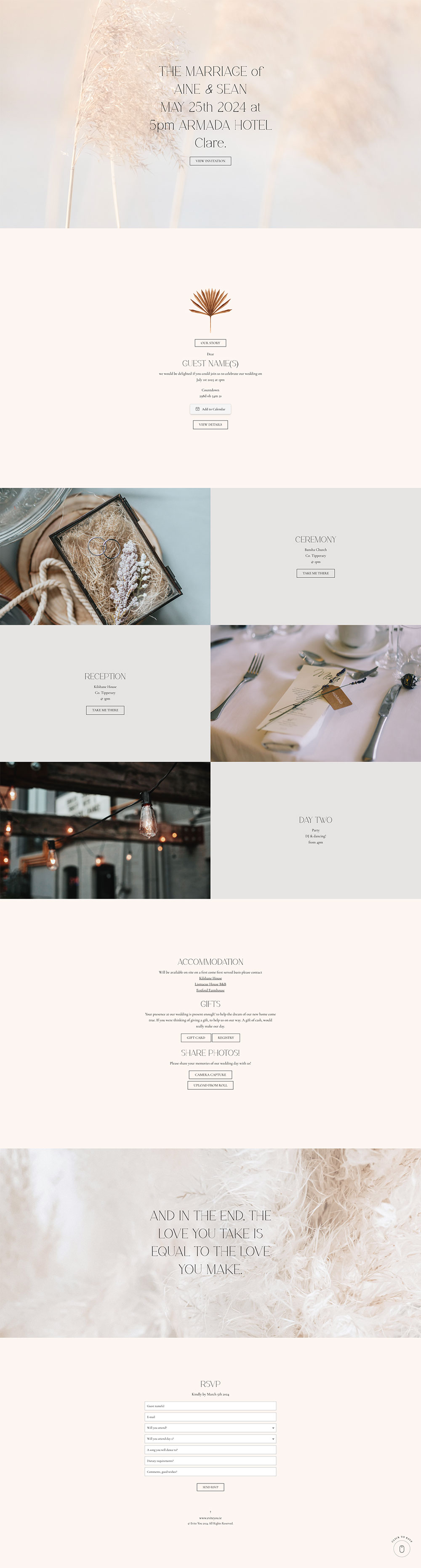 Evite You Online Personalised Paperless Digital Whatsapp Wedding Invitations & Websites, Dublin, Ireland