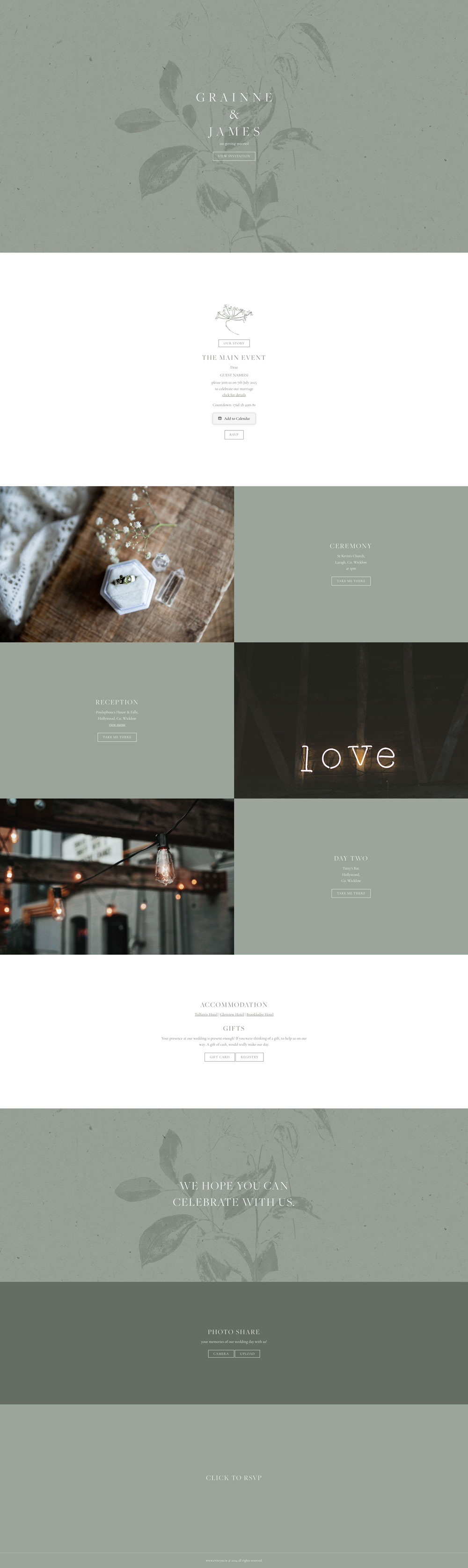 Evite You Online Personalised Paperless Digital Whatsapp Wedding Invitations & Websites, Dublin, Ireland