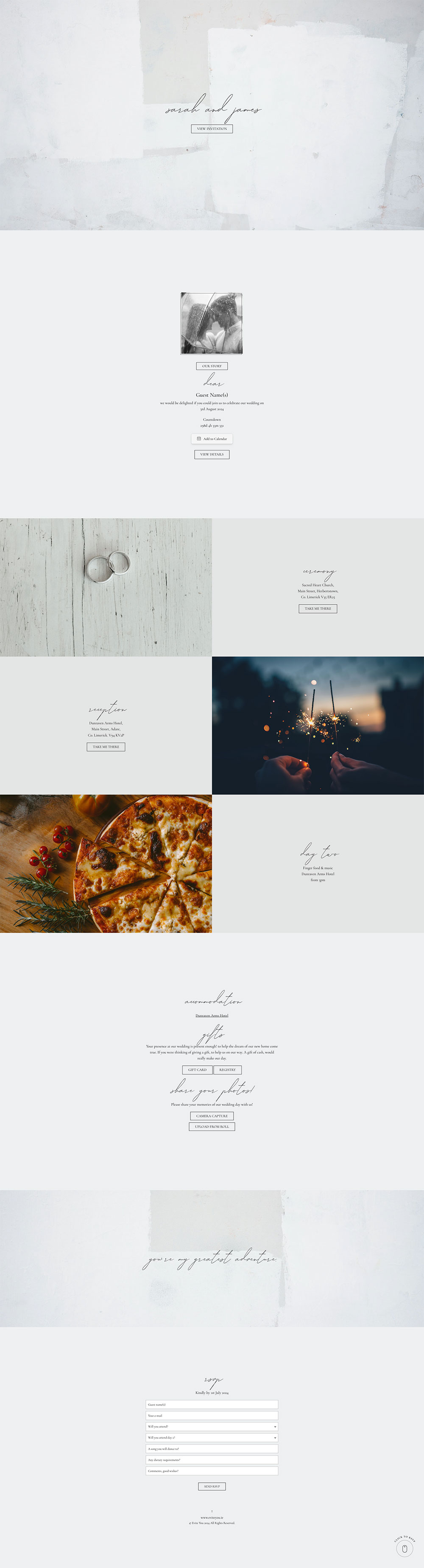 Evite You Online Personalised Paperless Digital Whatsapp Wedding Invitations & Websites, Dublin, Ireland