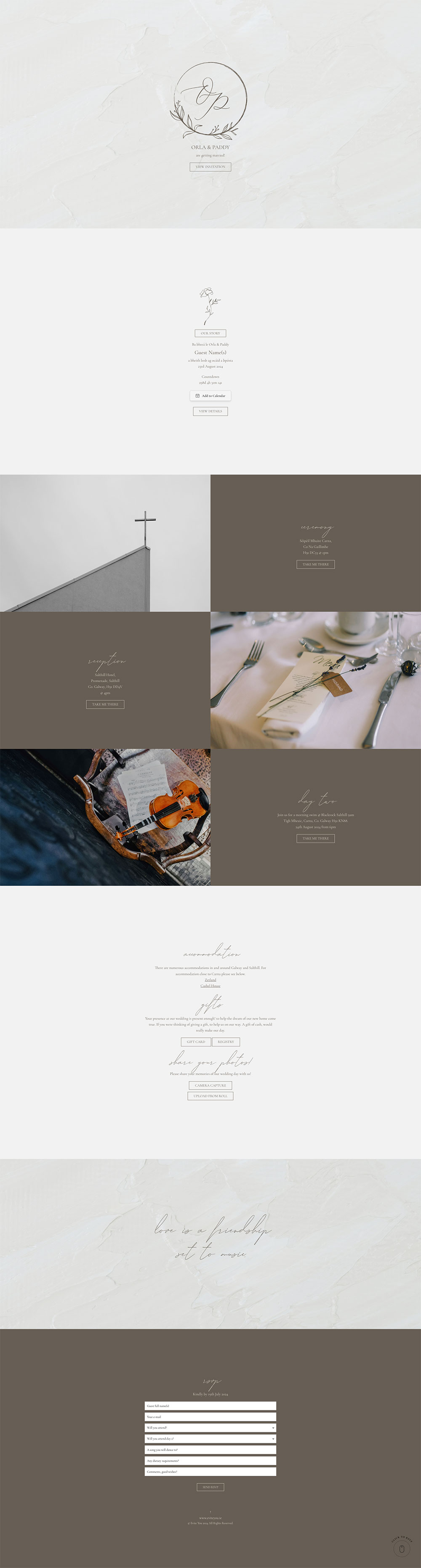 Evite You Online Personalised Paperless Digital Whatsapp Wedding Invitations & Websites, Dublin, Ireland