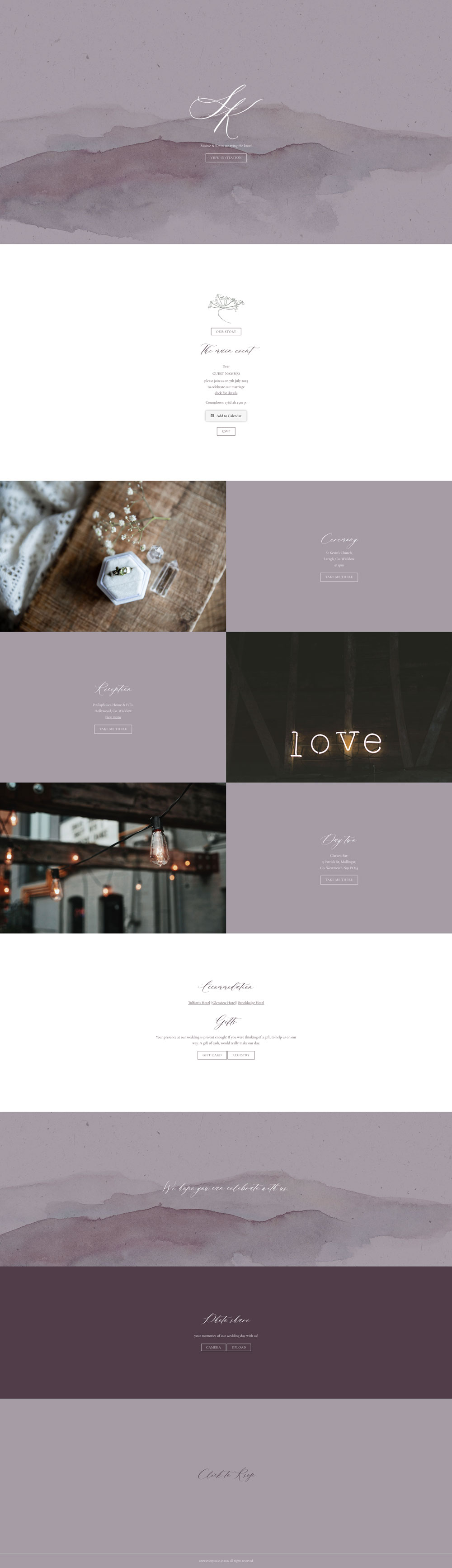 Evite You Online Personalised Paperless Digital Whatsapp Wedding Invitations & Websites, Dublin, Ireland