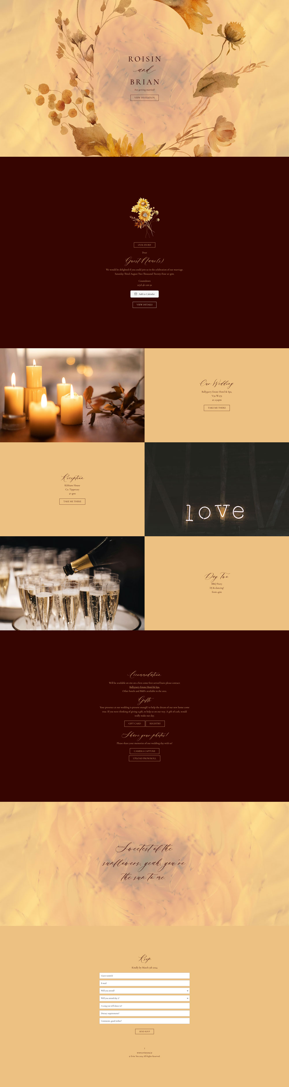 Evite You Online Personalised Paperless Digital Whatsapp Wedding Invitations & Websites, Dublin, Ireland