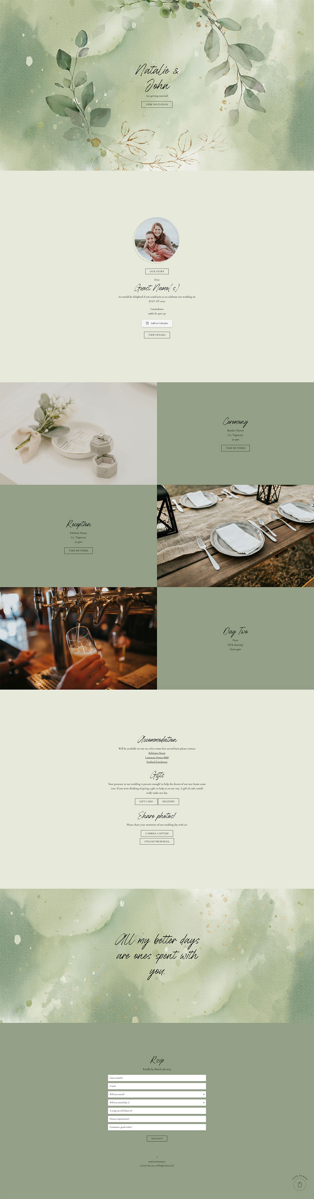 Evite You Online Personalised Paperless Digital Whatsapp Wedding Invitations & Websites, Dublin, Ireland